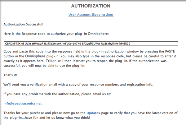 Omnisphere 2 fifth authorization requirements